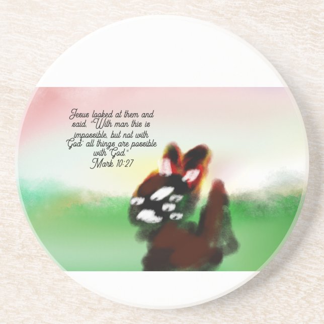 jesus love  coaster (Front)