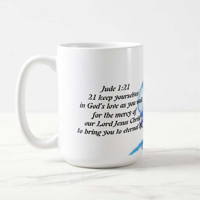 jesus love coffee mug (Left)