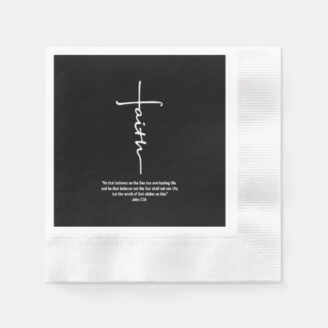 Jesus Love | Faith Cross Christian Jesus Faith God Napkin (Front)