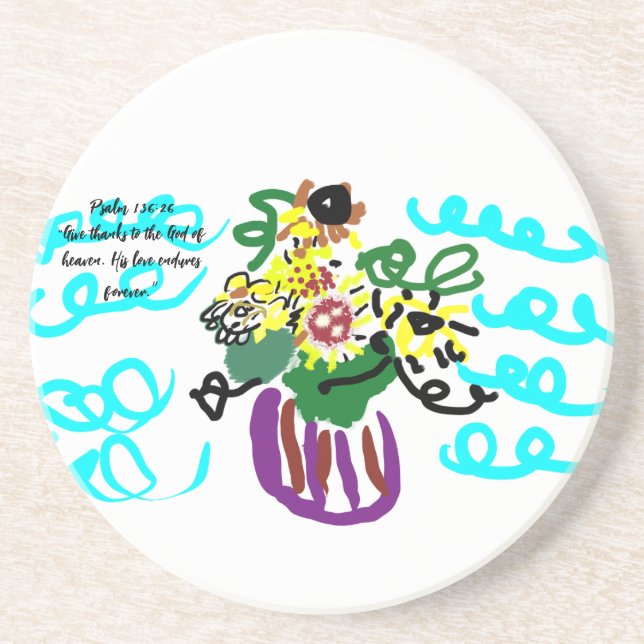 jesus love forever  coaster (Front)
