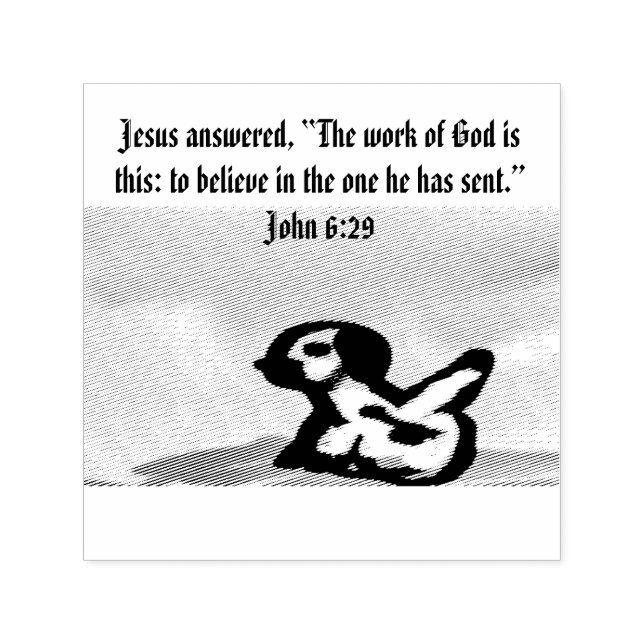 jesus love forever  self-inking stamp (Design)