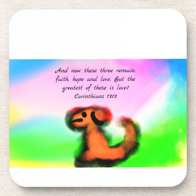 jesus love hope coaster (Front)