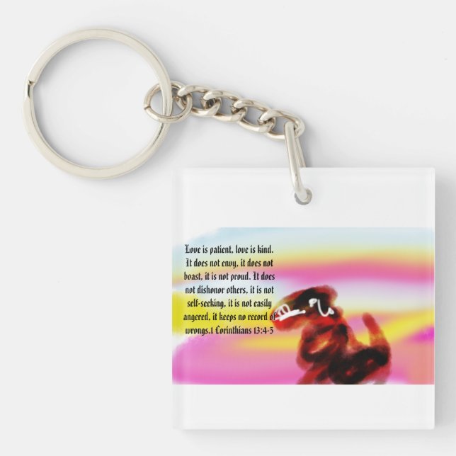 jesus love is kind  keychain (Front)