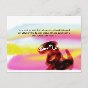 jesus love is kind postcard