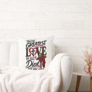 Jesus love is unconditional throw pillow