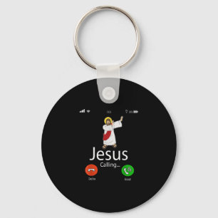 Jesus Love   Jesus Calling...Jesus Phone Christian Keychain