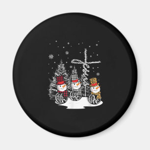 Jesus Love Jesus Faith Hope Love Snowman Magnet