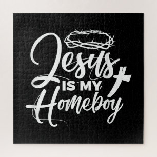 Jesus Love   Jesus Is My Homeboy Funny Christian Jigsaw Puzzle