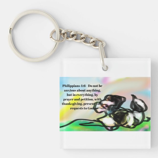 jesus love  keychain (Front)