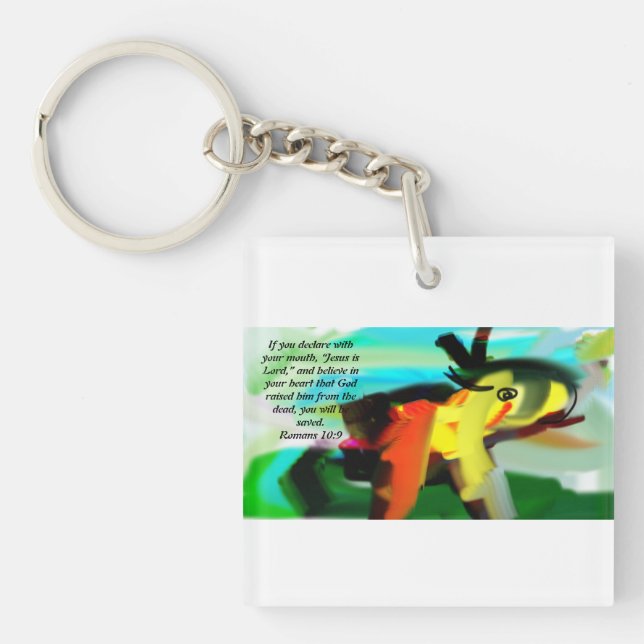 jesus love  keychain (Front)