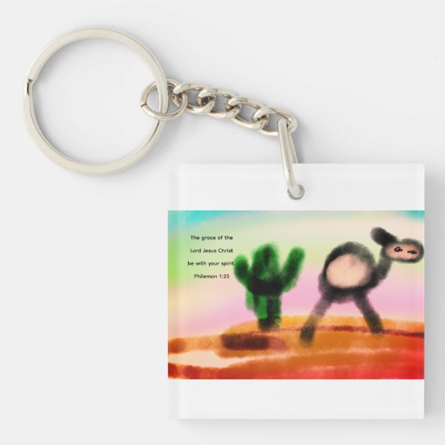 jesus love  keychain (Front)