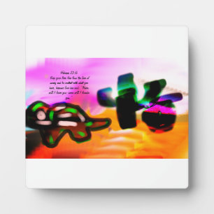 Jesus love  plaque