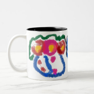 jesus love  Two-Tone coffee mug