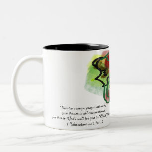 jesus love Two-Tone coffee mug