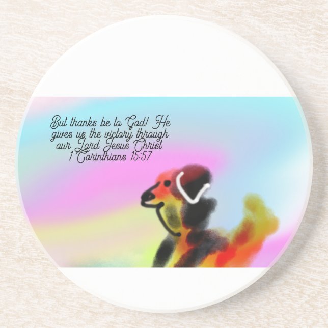 jesus love us coaster (Front)