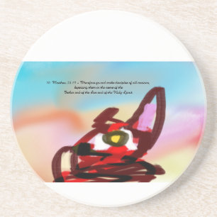 Jesus love us coaster