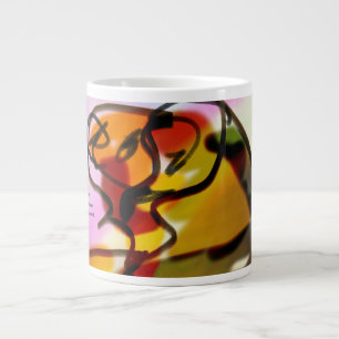 Jesus love us large coffee mug