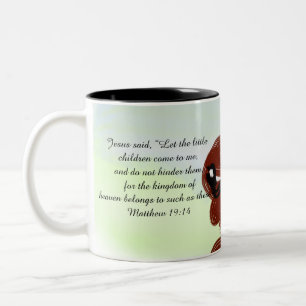 jesus love us Two-Tone coffee mug