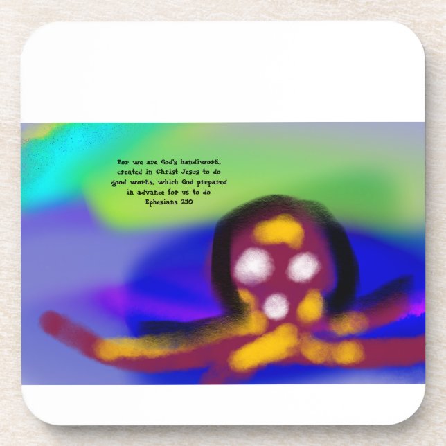 jesus  love work coaster (Front)