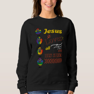 Jesus Loves All His Sheep Lgbt Pride Month Graphic Sweatshirt