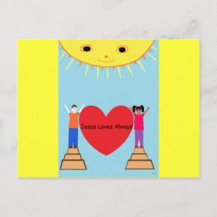 Jesus Loves Always Postcard