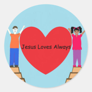 Jesus Loves Always Sticker