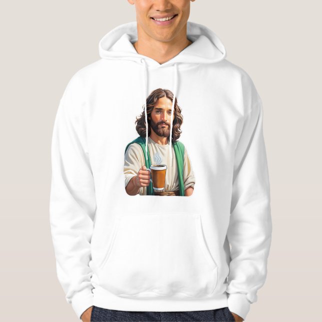 Jesus Loves Coffee Hoodie (Front)