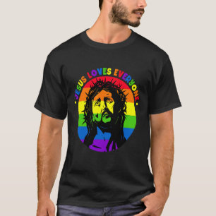 Jesus Loves Everyone Lgbt Lgbtq Pride Month T-Shirt