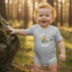 Jesus Loves Little Me Cute Big Eyes Snail Boy Girl Baby Bodysuit