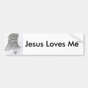 Jesus Loves Me Bumper Sticker