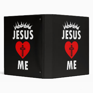 Jesus Loves ME Christen Religious Binder