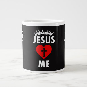 Jesus Loves ME Christen Religious Large Coffee Mug