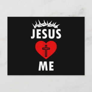 Jesus Loves ME Christen Religious Postcard