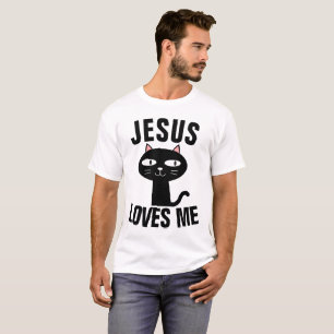 JESUS LOVES ME, CHRISTIAN CAT T-shirts