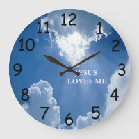 Jesus Loves Me Clock