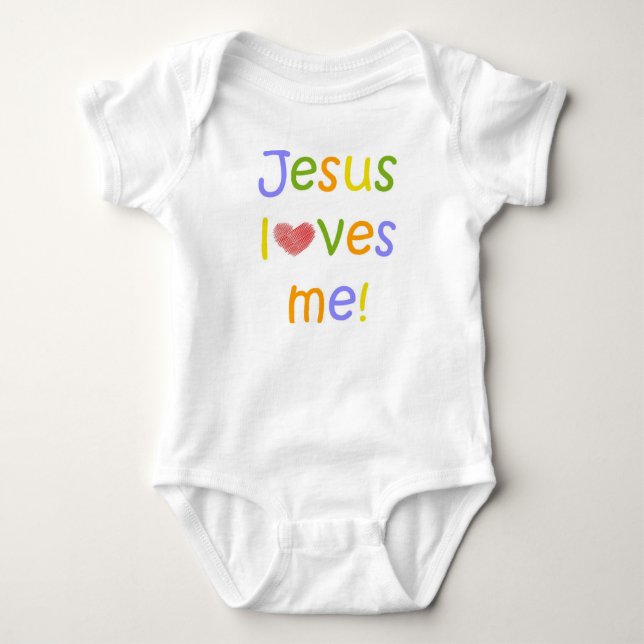 Jesus Loves Me Infant Creeper (Front)