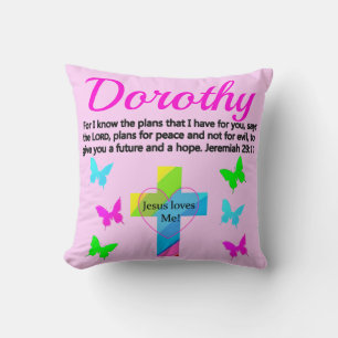 JESUS LOVES ME JEREMIAH 29:11 PERSONALIZED THROW PILLOW