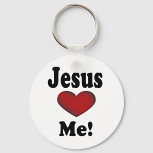 Jesus Loves Me Keychain