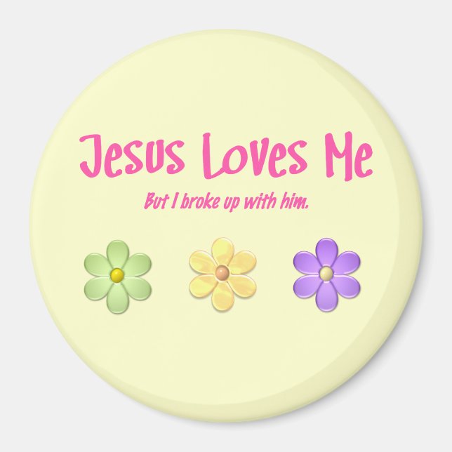 Jesus Loves Me Magnet (Front)