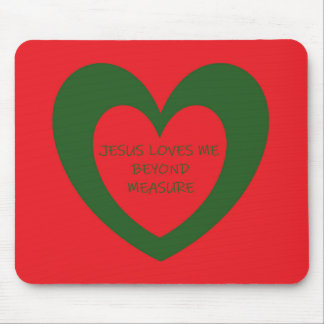 Jesus Loves Me Mousepad