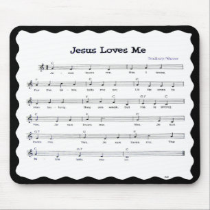 JESUS LOVES  ME-MOUSEPAD MOUSE PAD