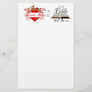 Jesus Loves Me, This I know ... Stationery