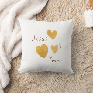 Jesus loves me. Throw Pillow. modern Pillow