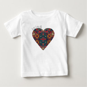 Jesus Loves Me Vintage Heart Design Baby T-Shirt