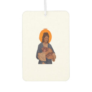 Jesus Loves Moo Deng T-Shirt Air Freshener