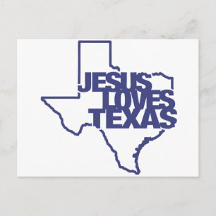 Jesus Loves Texas Postcard