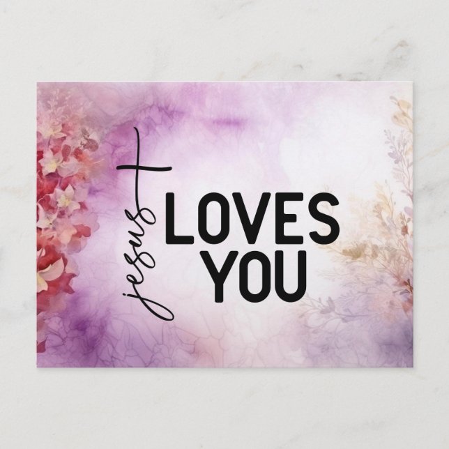 Jesus Loves Vous postez des cartes (Devant)