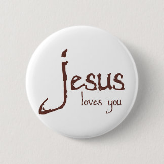 Jesus Loves You 2 Inch Round Button