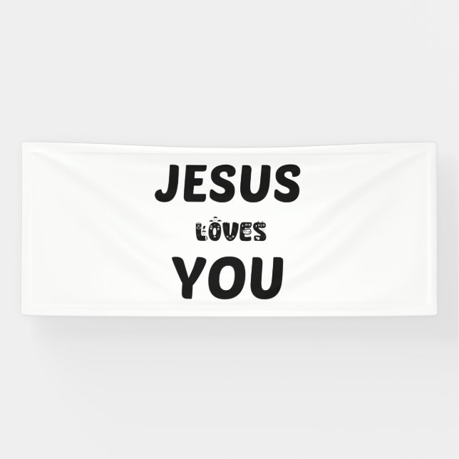 JESUS LOVES YOU BANNER (Horizontal)