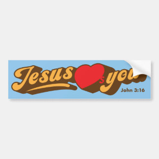 Jesus Loves You Bumper Sticker
